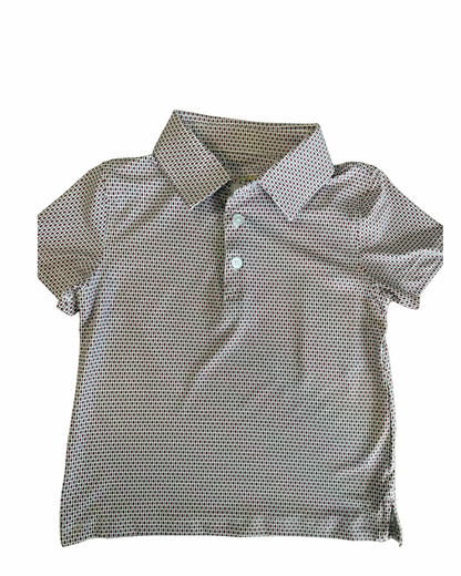 Boys Performance Polo, Micro MS State Outline