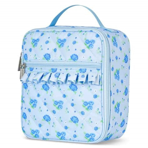 Blue Floral Lunch Tote