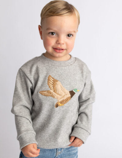 Boys Mallard Sweater, Grey