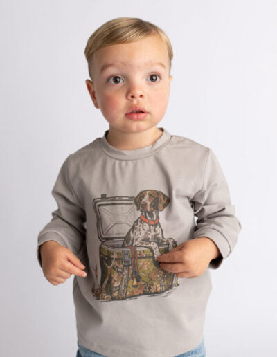 Camo Cooler Pup LS Tshirt