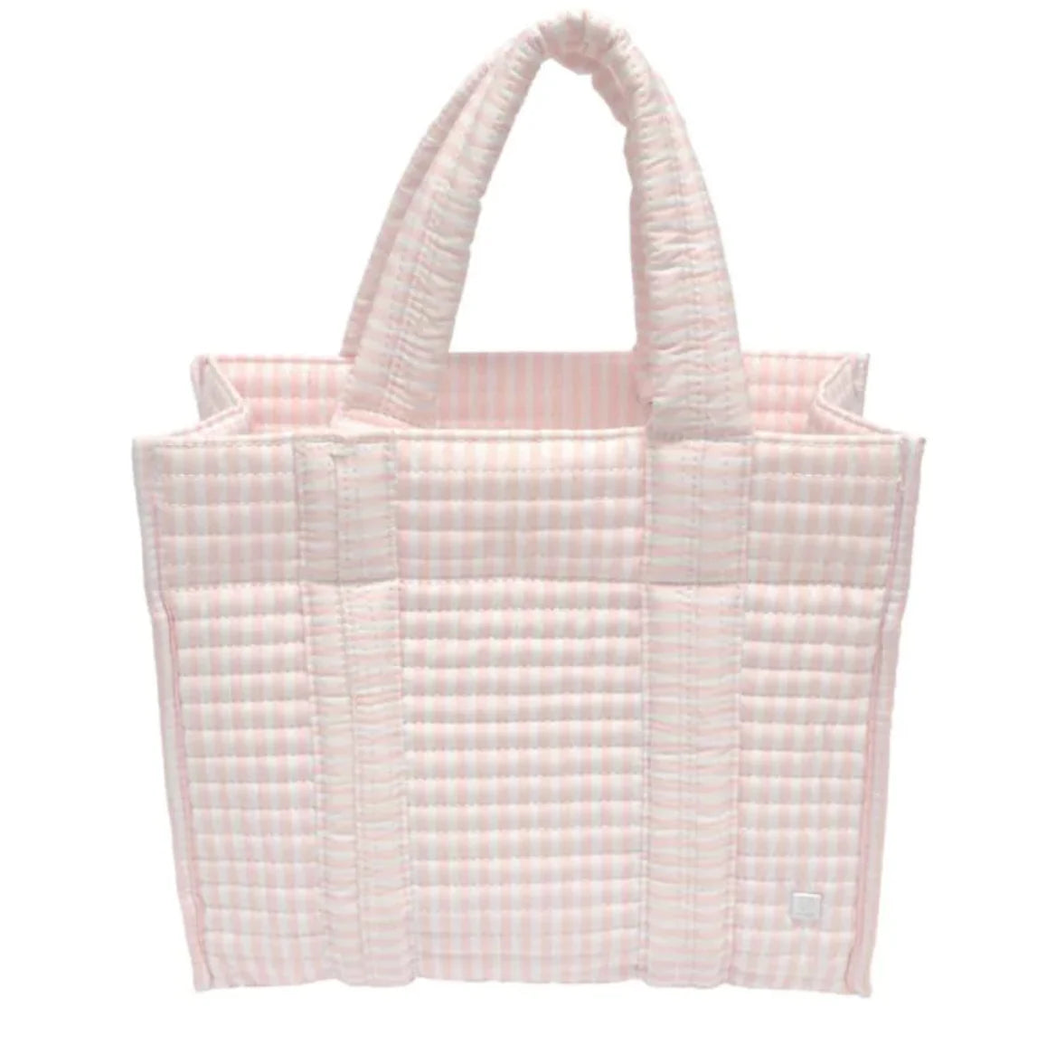 Quilted Mini Go Go Tote, Pimlico Stripe Pink