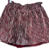 QUEEN Maroon Ribbed Skort