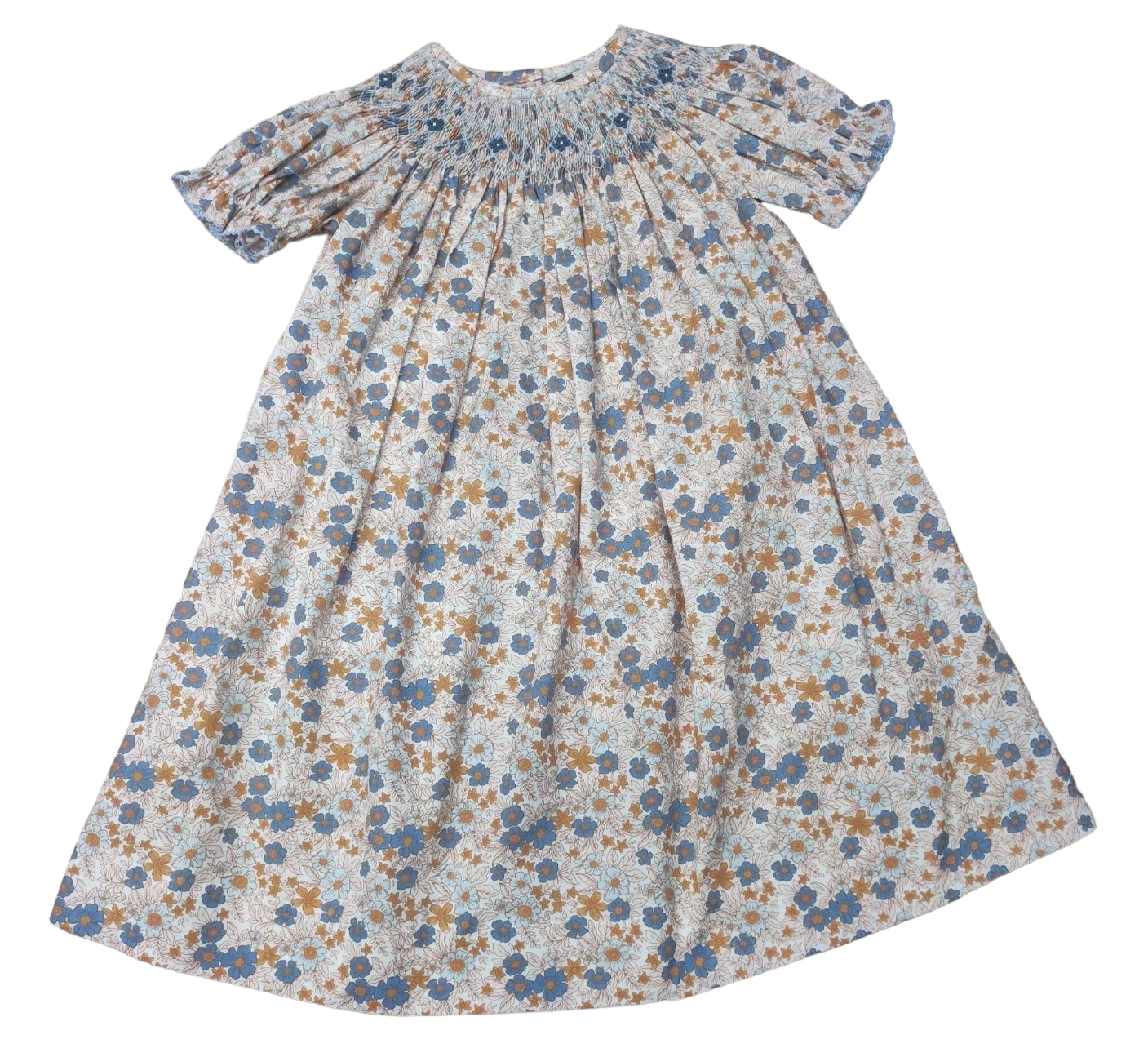 Freshly Picked Smocked Geo Bishop Dress