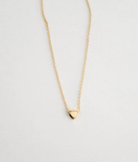 Gold Heart Pendant Necklace