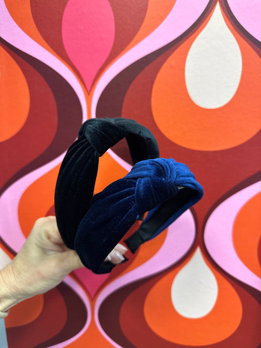 Velvet Wrap Knotted Headband (2 color options)