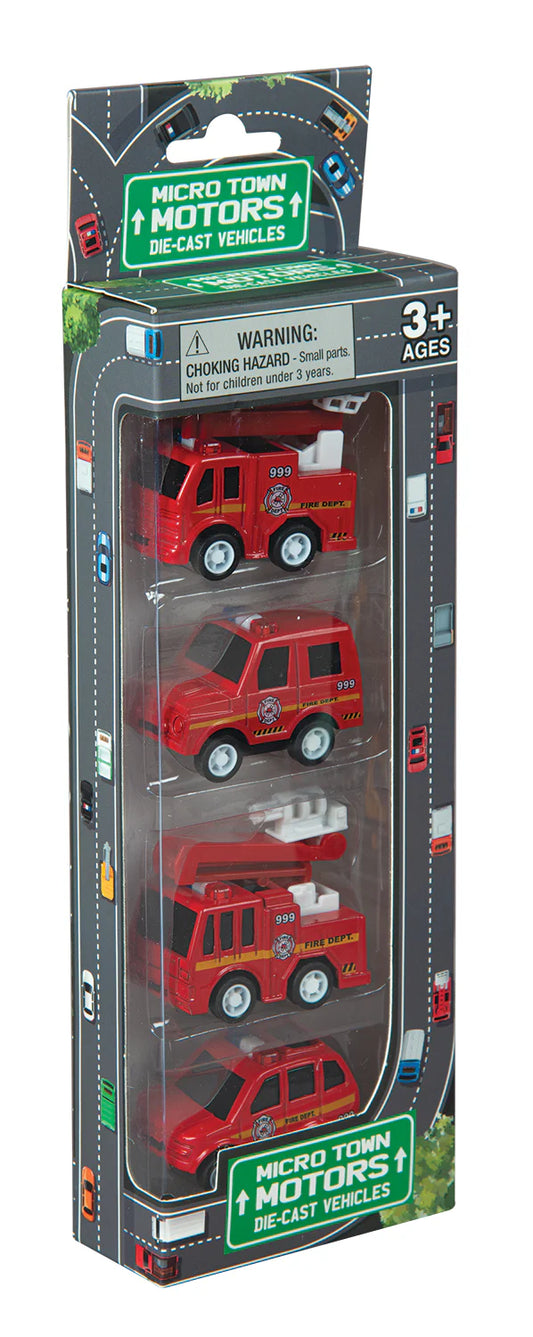 4 pk Micro Town Motors, Fire Vehicles