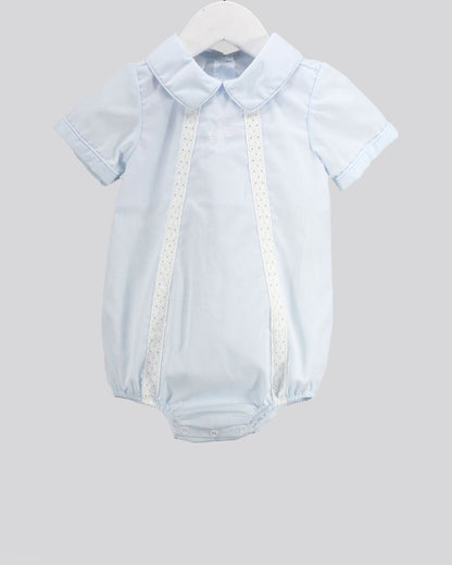 Cross Blessing Over Blue Charles Bubble