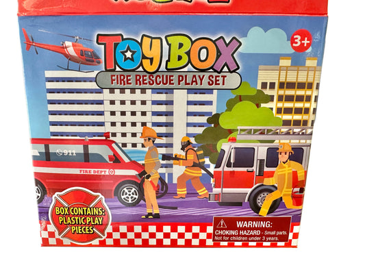 Toy Box Fire Rescue Play Set