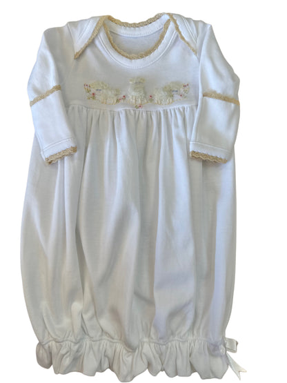 Embroidered Lambs Gown (3 colors)