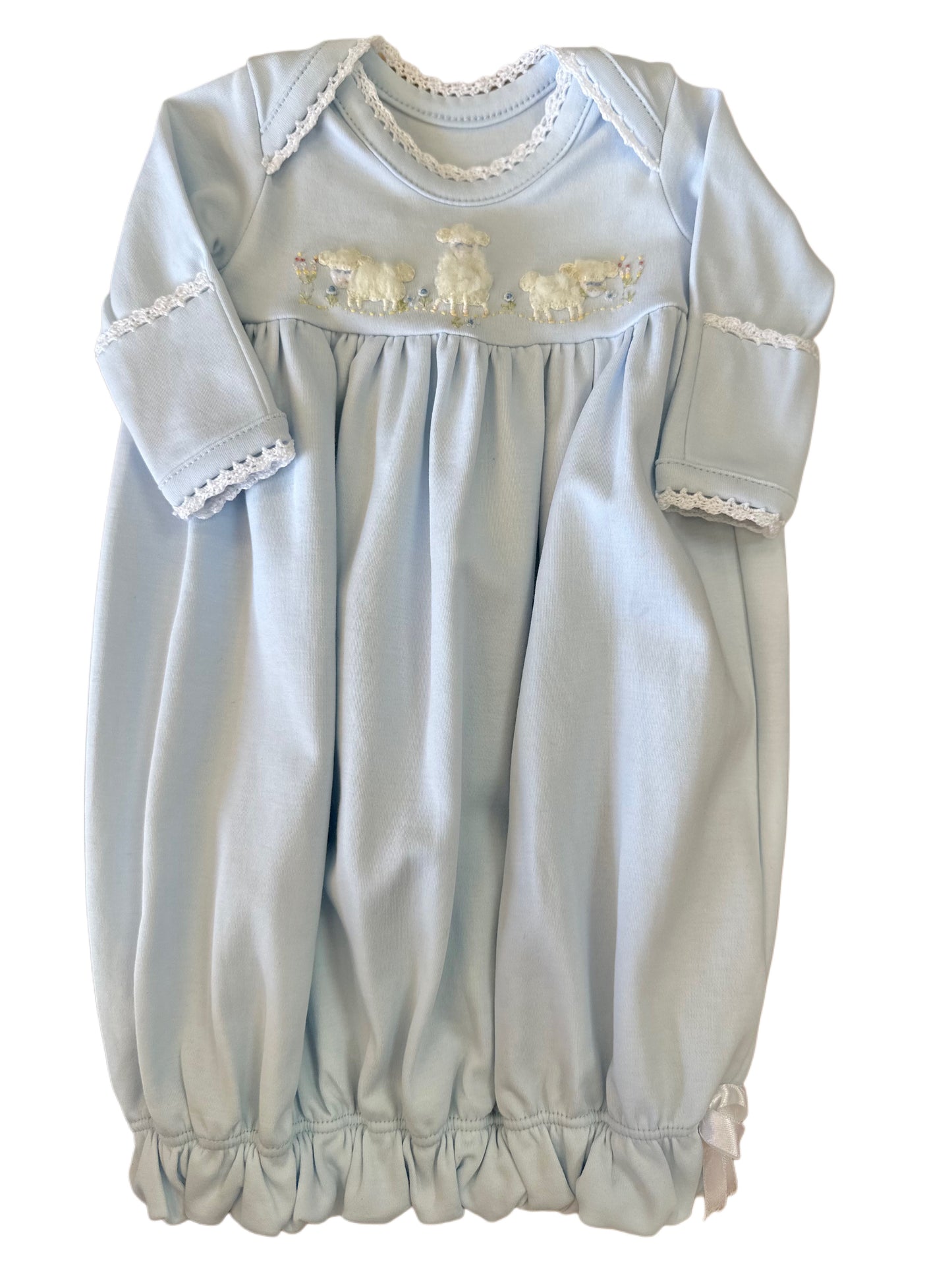 Embroidered Lambs Gown (3 colors)