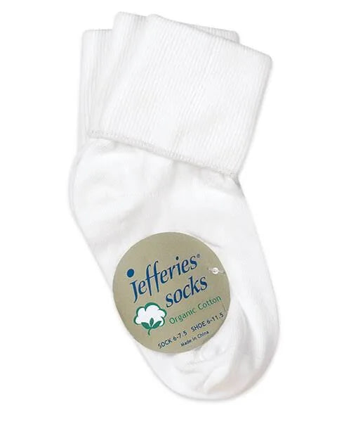 Organic Cotton Turn Cuff Sock