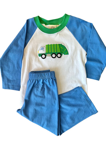 Boys Raglan Garbage Truck Tshirt