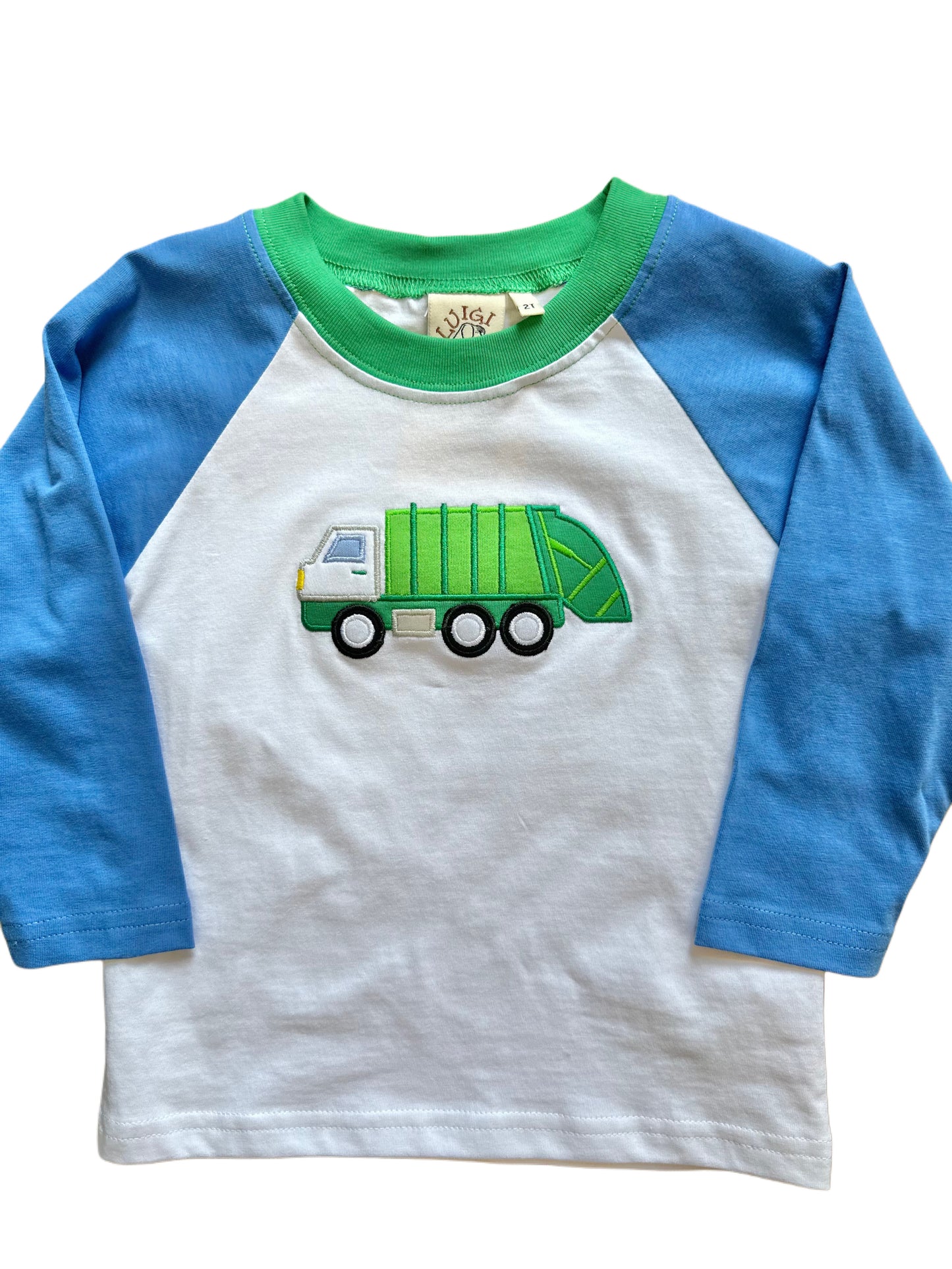 Boys Raglan Garbage Truck Tshirt