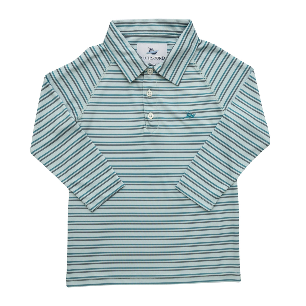 Greene LS Stripe Performance Polo