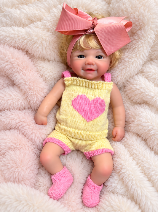 Reborn Silicone Baby Girl, 13"