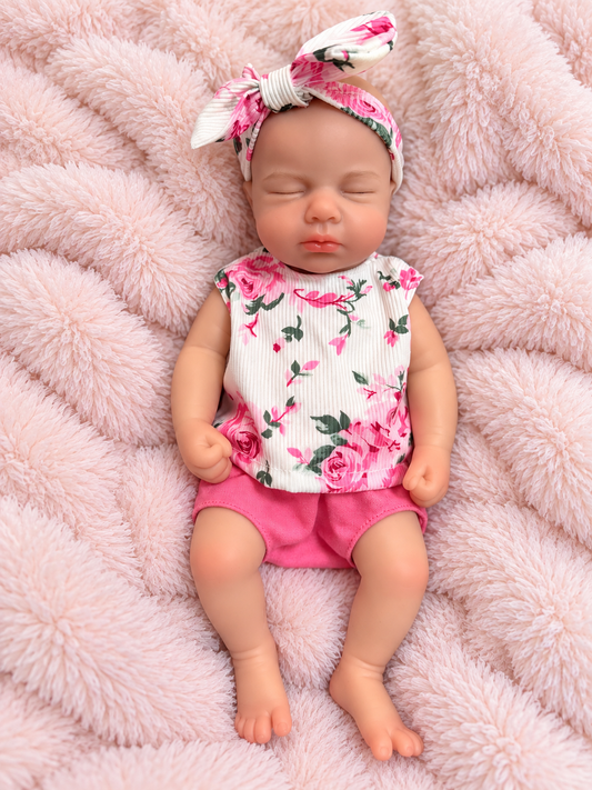 Reborn Silicone Baby Girl, 13"