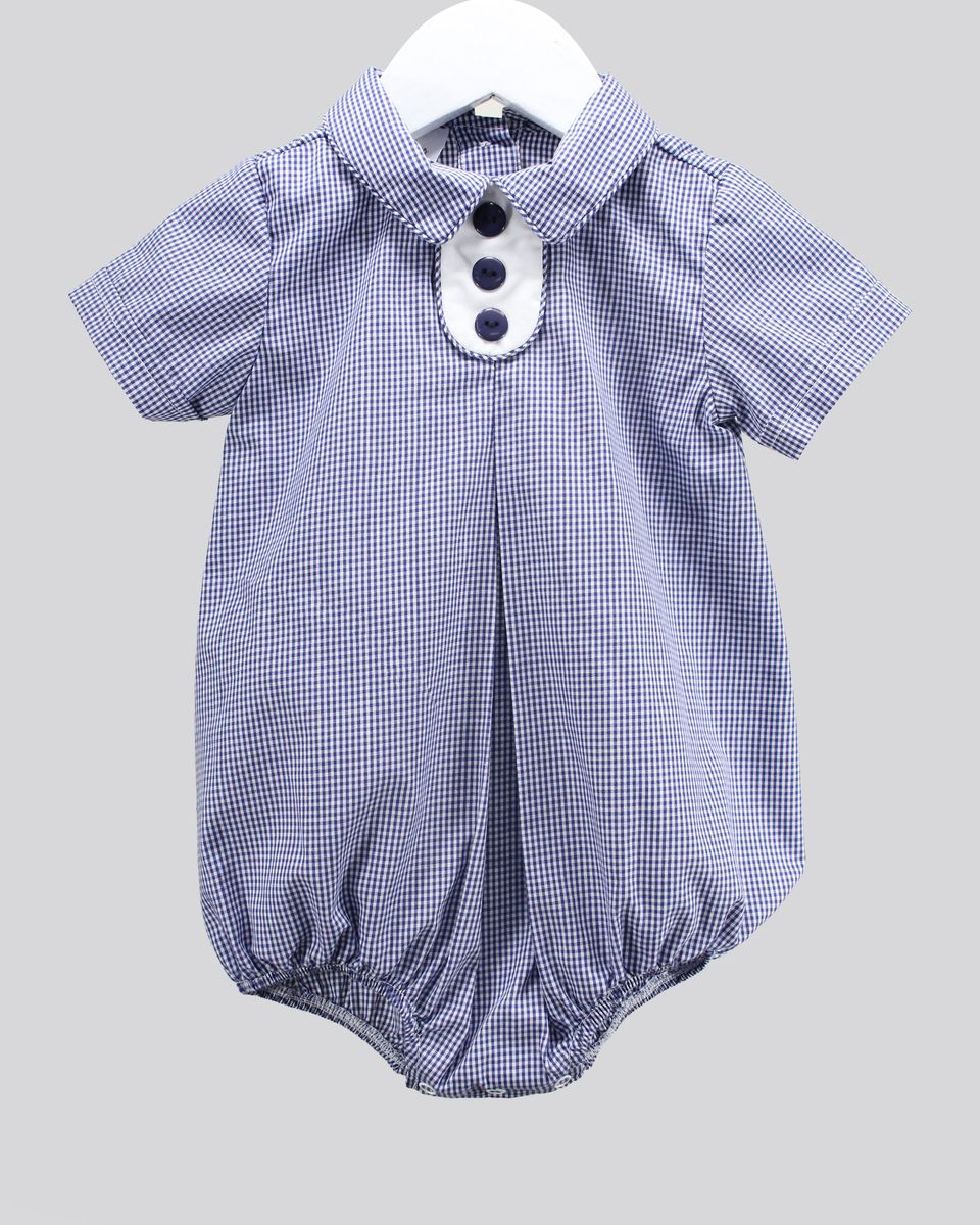 Navy Gingham Julian Bubble