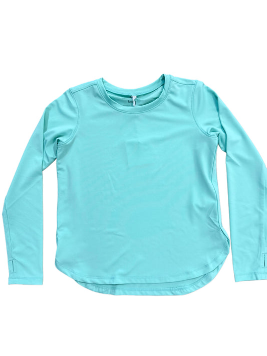 Athleisure Box Top, Aqua