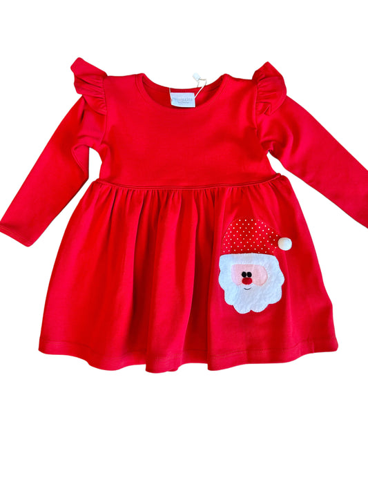 Santa Pocket Dress, Red