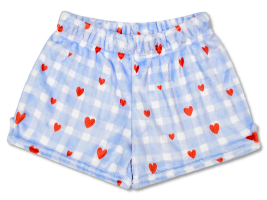 Gingham Hearts Plush Short