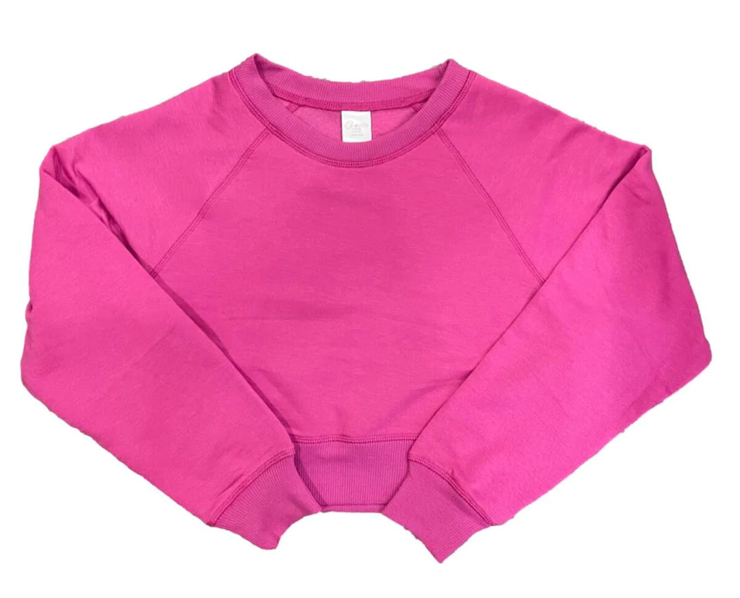 Soft Cloud Crew Neck Sweatshirt, Muted Fuchsia