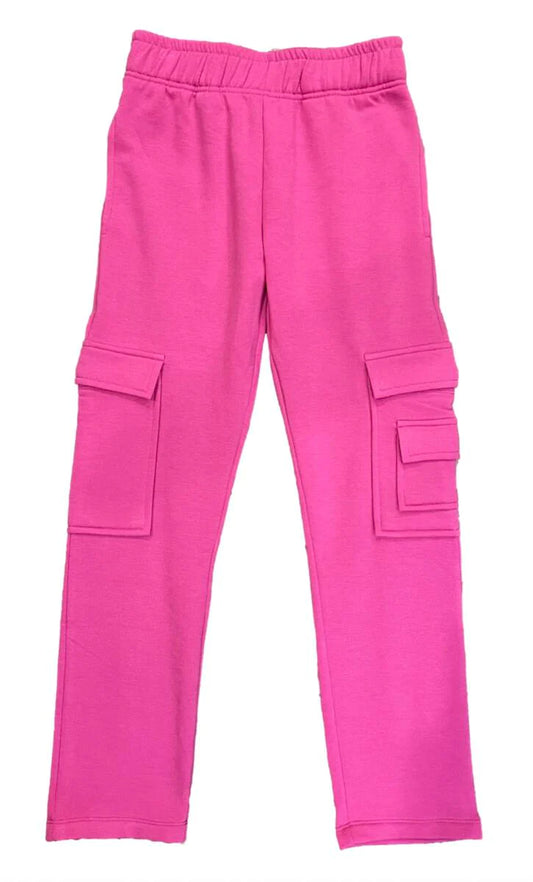 Soft Cloud Straight Leg Cargo Pant, Muted Fuchsia