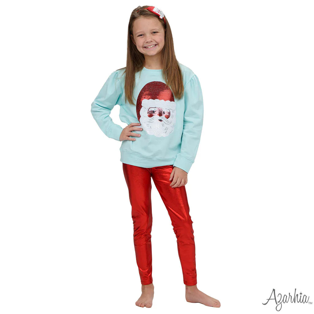 Sequin Santa Face Sweatshirt