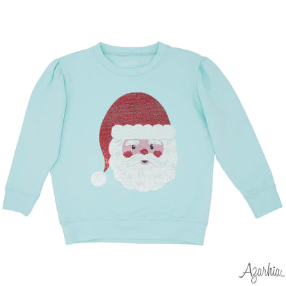 Sequin Santa Face Sweatshirt