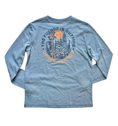 UA Boys Future LS Tee, Gravel