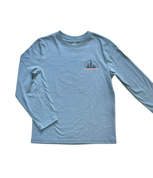 UA Boys Future LS Tee, Gravel