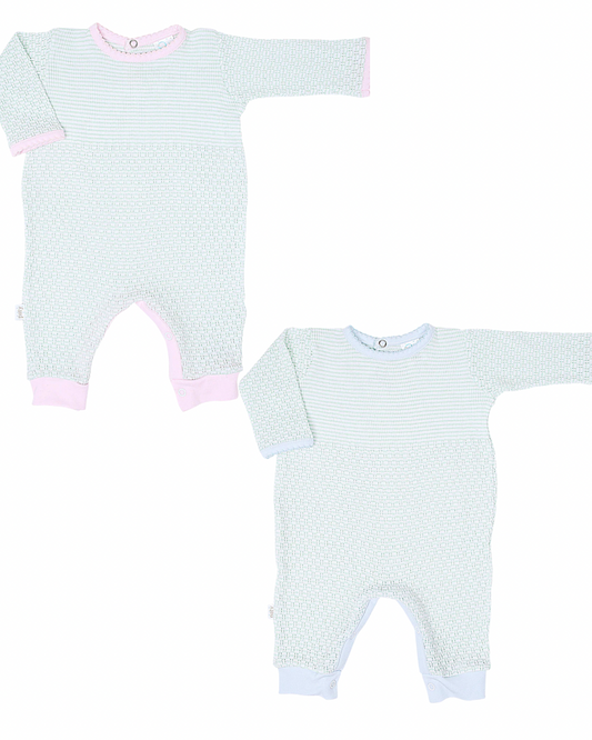 Paty LS Romper w/Pima Trim (color options)