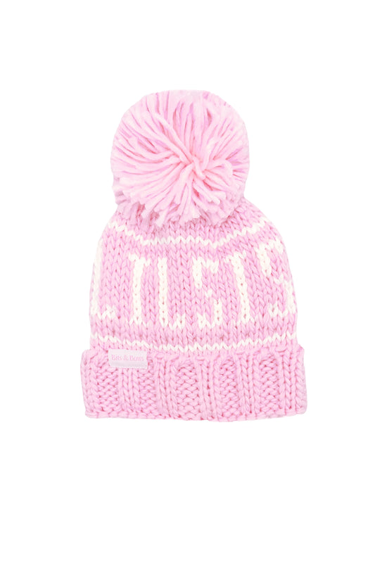 Lil Sis Bobble Hat, Baby Pink (2 sizes)