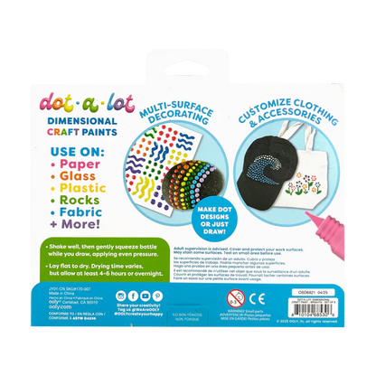 Dot-A-Lot Dimensional Craft Paint, Bright