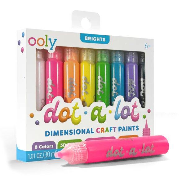 Dot-A-Lot Dimensional Craft Paint, Bright