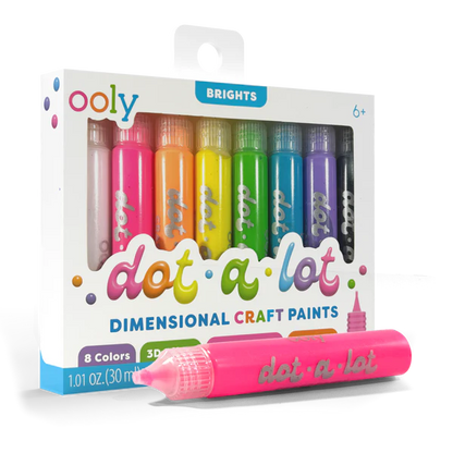 Dot-A-Lot Dimensional Craft Paint, Bright