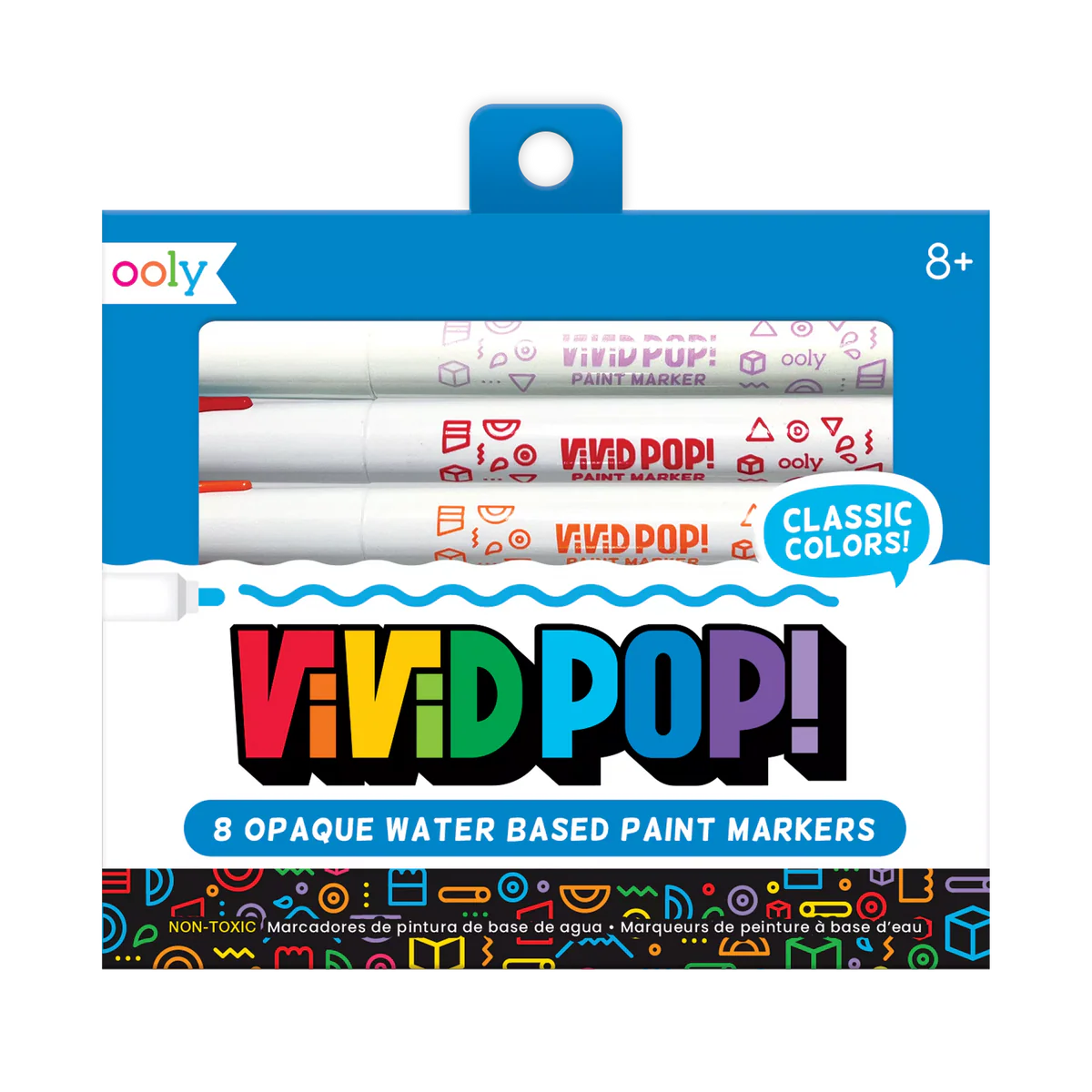 Vivid Pop! Opaque Water Based Paint Markers, Classic