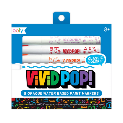 Vivid Pop! Opaque Water Based Paint Markers, Classic