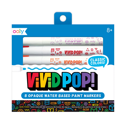 Vivid Pop! Opaque Water Based Paint Markers, Classic