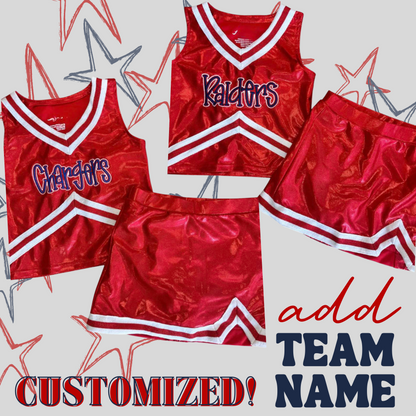 Shimmer Cheer Suit, Red