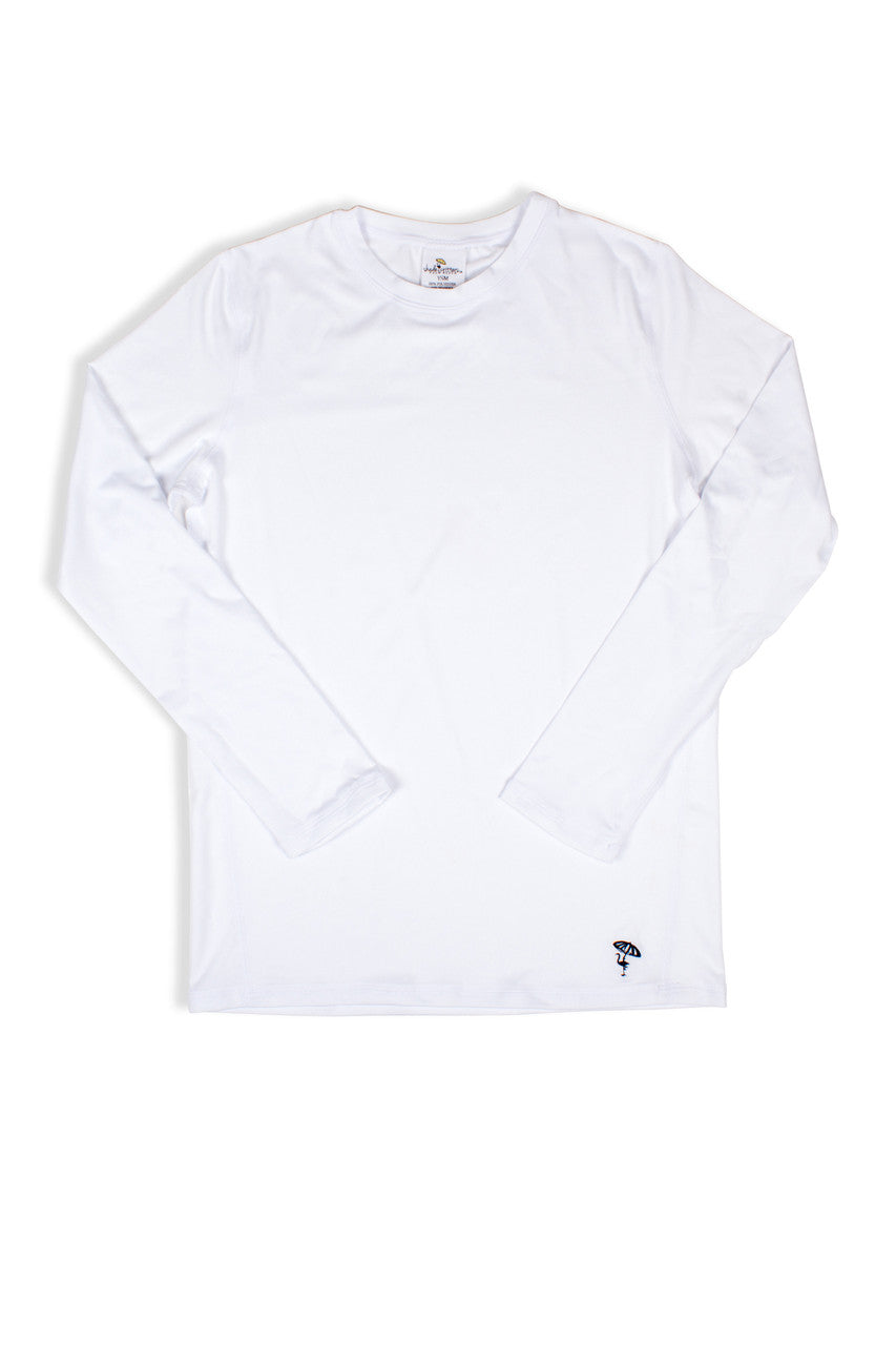 UPF 50+ Rash Guard, White