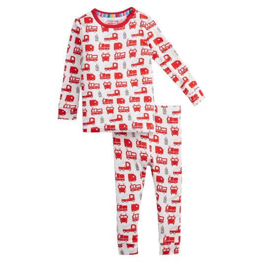 Fired Up Modal LS Long Pajama Pant Set