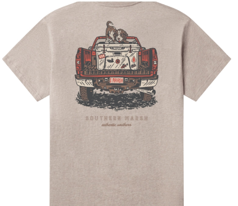 Youth Loaded Up Pup SS Tee, Washed Burnt Taupe