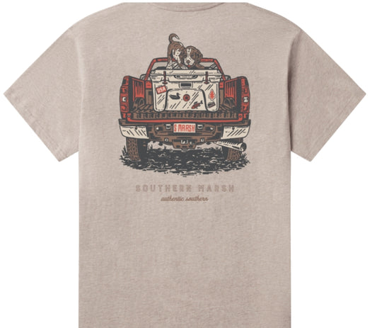 Youth Loaded Up Pup SS Tee, Washed Burnt Taupe
