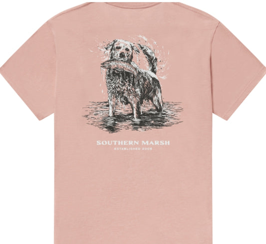 Youth Seawash Shake & Release SS Tee, Salmon