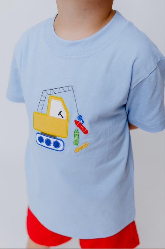 Crayon Crane, Light Blue