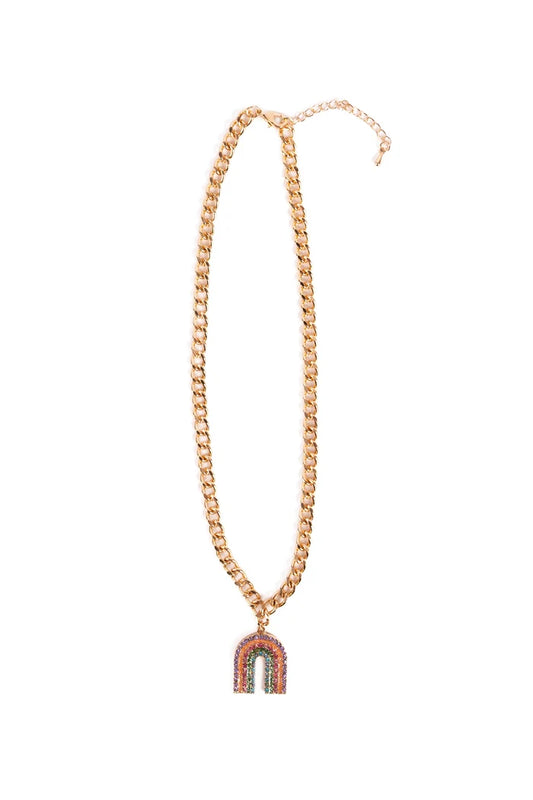 Boutique Chic Somewhere Over the Rhinestone Necklace