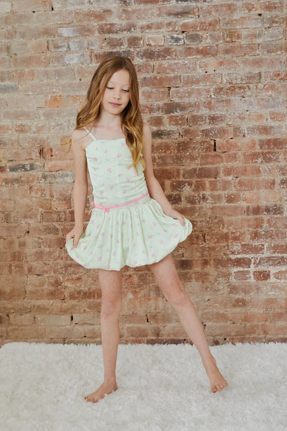 Bailey Rose Bow Satin Ballet Dress, Yellow