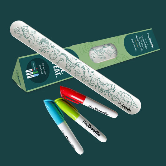 Reusable Silicone Slap Band, DinoRoar