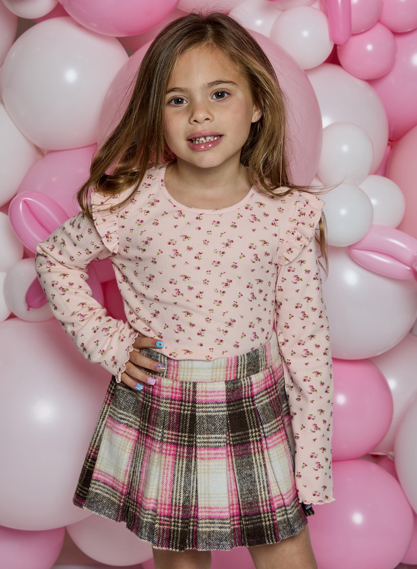 Teddy Plaid Skort