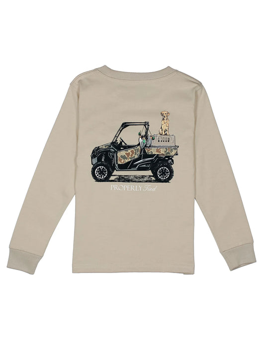 Boys Trail Tradition LS Tee, Linen